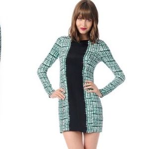 PARKER plaid tie dye silk Lydia shift dress